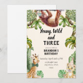 Jong, wild en drie kaart (Voorkant / Achterkant)