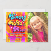 Jong, Wild en Drie met Foto Kaart (Voorkant)