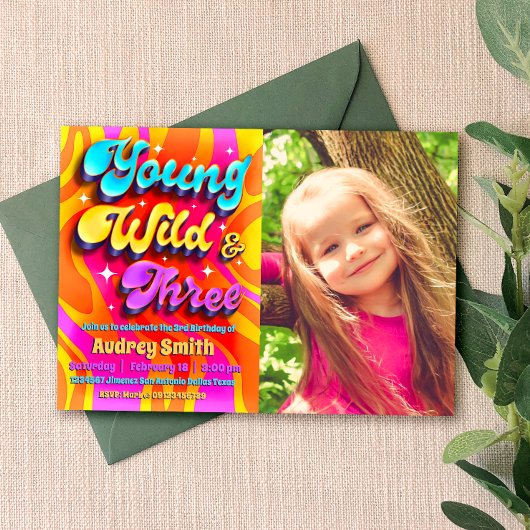 Jong, Wild en Drie met Foto Kaart