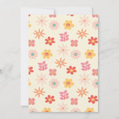 Jong wild en drie retro groovy 3e verjaardag kaart (Achterkant)