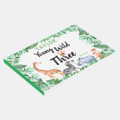 Jong wild en drie safari 3e verjaardagsfeest gastenboek (Hoek)