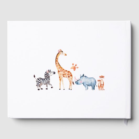 Jong wild en drie safari 3e verjaardagsfeest gastenboek (Achterkant)