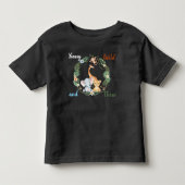 Jong Wild en Drie Safari Verjaardag Kinder Shirts (Voorkant)