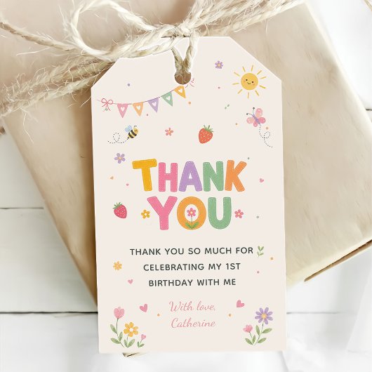 Jong Wild en Drie Verjaardag Cadeaulabel