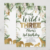 Jong Wild en Drie Verjaardag, Safari, Oerwoud Kaart (Voorkant / Achterkant)
