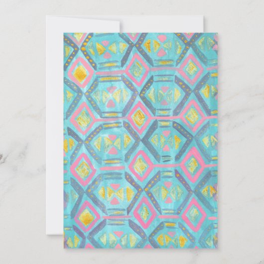 Jong Wild en Drie Verjaardagsuitnodiging Kaart (Achterkant)