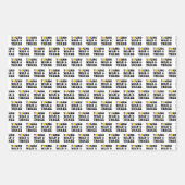 Jong Wild en Three Boy 3de verjaardagsfeestje Inpakpapier Vel (Voorkant)