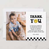 Jong Wild en Three Boy 3e verjaardagsfoto Bedankkaart (Voorkant)