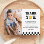 Jong Wild en Three Boy 3e verjaardagsfoto Bedankkaart