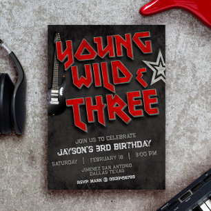 Jong Wild en Three Rock Uitnodiging