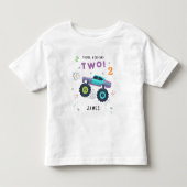 Jong wild en twee 2e Verjaardag Kinder Monster Aut Kinder Shirts (Voorkant)