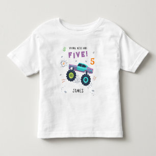 Jong Wild En Vijf 5e Verjaardag Kinderen Monster A Kinder Shirts