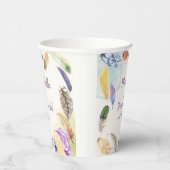 Jong Wild en ... Waterverf Boho Veren  Papieren Bekers (Rechts)