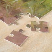 Jong Wild Hertenjong in een Weide Kunstpuzzel Legpuzzel (Zijkant)