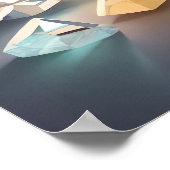 Jong zwart prinses pasgeboren baby meisje kinderka poster (Hoek)