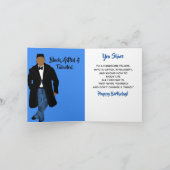 Jonge Afrikaanse Amerikaanse Man Verjaardag Kaart (Binnen)