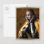 Jonge Afrikaanse jongen Briefkaart (Voorkant / Achterkant)