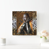 Jonge Afrikaanse jongen Vierkante Klok (Huis)