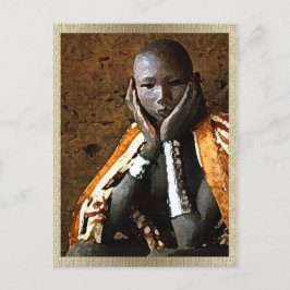 Jonge Afrikaanse Jongensansichtkaart • Cultureel E Briefkaart