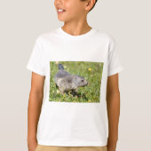 Jonge Alpiene marmot in gras T-shirt (Voorkant)