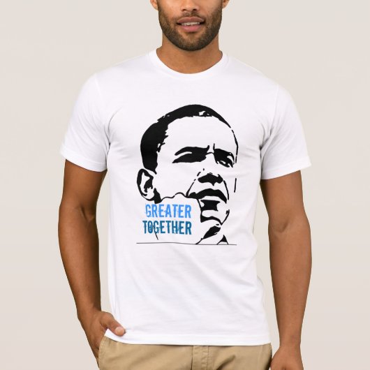 Jonge Amerikanen voor Obama 2012 T-shirt (Voorkant)