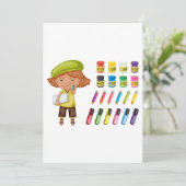 Jonge artistieke uitvindingen kaart (Staand voorkant)