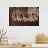 Jonge atleten met worstelaars poster (Keuken)