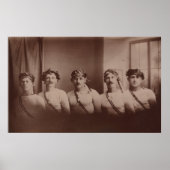 Jonge atleten met worstelaars  poster (Voorkant)