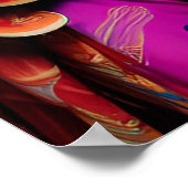 Jonge Aziatische prinses portret Poster (Hoek)