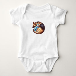 Jonge baby en zijn Duitse herder Romper