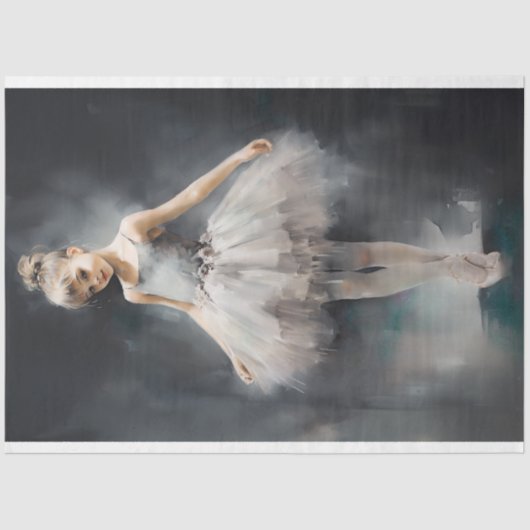Jonge Ballerina 1 Decoupage Papier (Voorkant)