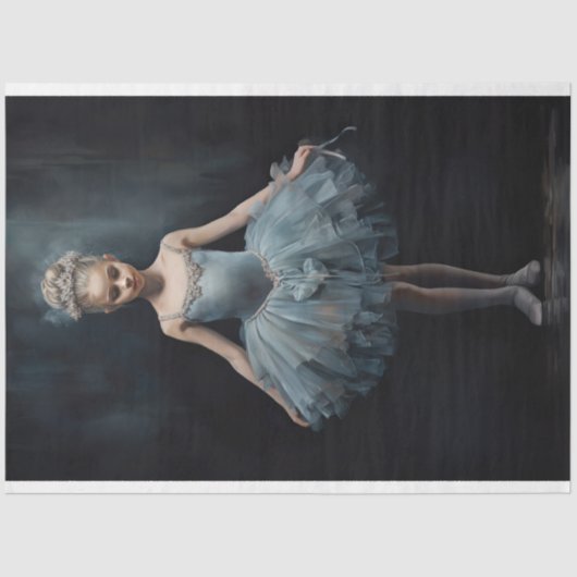 Jonge Ballerina 3 Decoupage Papier (Voorkant)