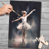 Jonge Ballerina 4 Decoupage Papier
