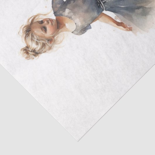 Jonge Ballerina Collage 1 Decoupage Papier (Detail)