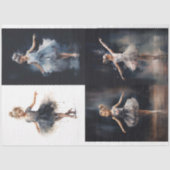 Jonge Ballerina Collage 1 Decoupage Papier (Voorkant)