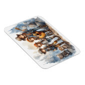 Jonge band Gitaren spelen Waterverf Paint Koelkast Magneet (Rechterzijde)