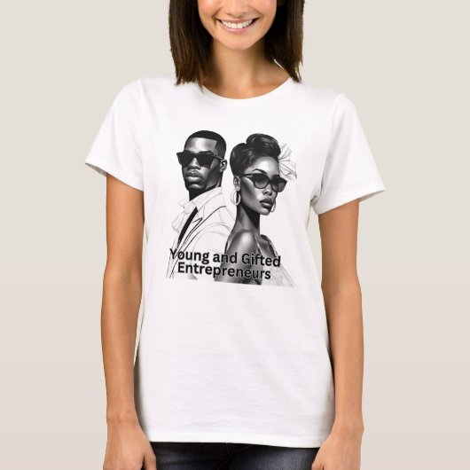 Jonge begaafde ondernemers relatiegeschenk T-shirt (Voorkant)