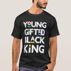 Jonge begaafde zwarte koning zoon baby jongen Mela T-shirt