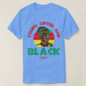 Jonge begaafde, zwarte of zwarte en vrije junet t-shirt (Design voorkant)