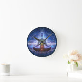 JONGE BEMIDDELING IN LOTUSPOSITIE CHAKRA II RONDE KLOK (Huis)