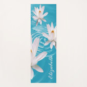 JONGE BEMIDDELING NAAM WIT LOTUS YOGA MAT (Voorkant)
