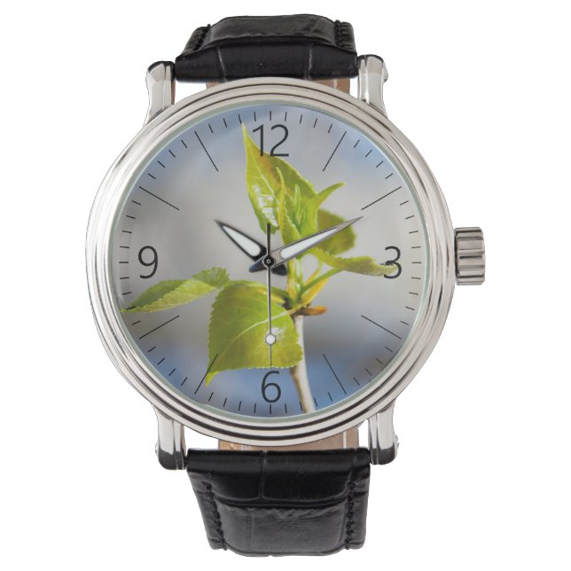 Jonge bladeren horloge (Voorkant)