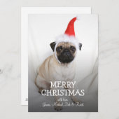 Jonge boer met kersthoed feestdagenkaart (Voorkant / Achterkant)