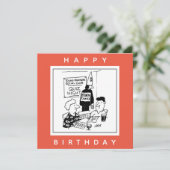 Jonge boeren hebben een Quiz Night Cartoon Kaart (Staand voorkant)