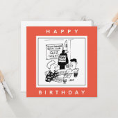 Jonge boeren hebben een Quiz Night Cartoon Kaart (Voorkant / Achterkant in situ)