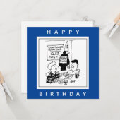 Jonge boeren hebben een Quiz Night Cartoon Kaart (Voorkant / Achterkant in situ)