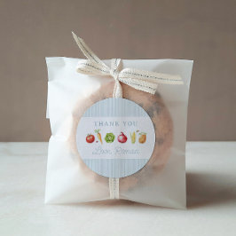 Jonge Boeren Markt Groente Verjaardag Ronde Sticker