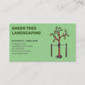 Jonge bomen groeien | Landschapsontwerp Visitekaartje (Voorkant)