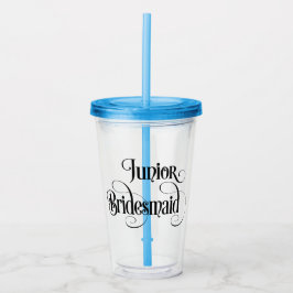 Jonge bruidsmeisje acryl drinkbeker