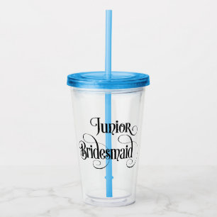 Jonge bruidsmeisje acryl drinkbeker